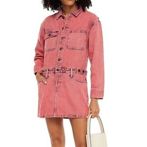 Current Elliot Washed Pink Denim Mini Dress Women’s 4